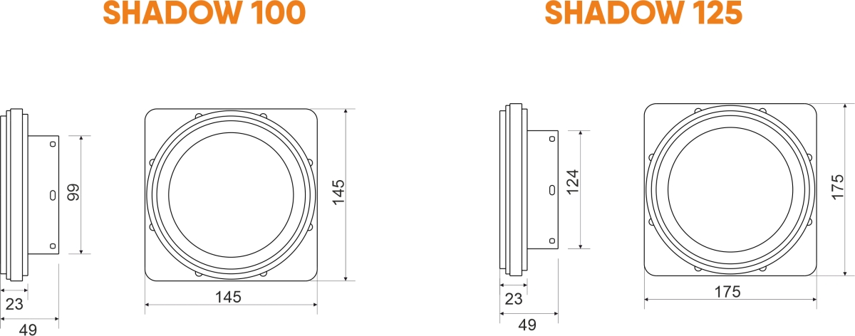 Теневой вентилятор - диффузор Technova SHADOW 125 с обратным клапаном, под натяжной потолок
